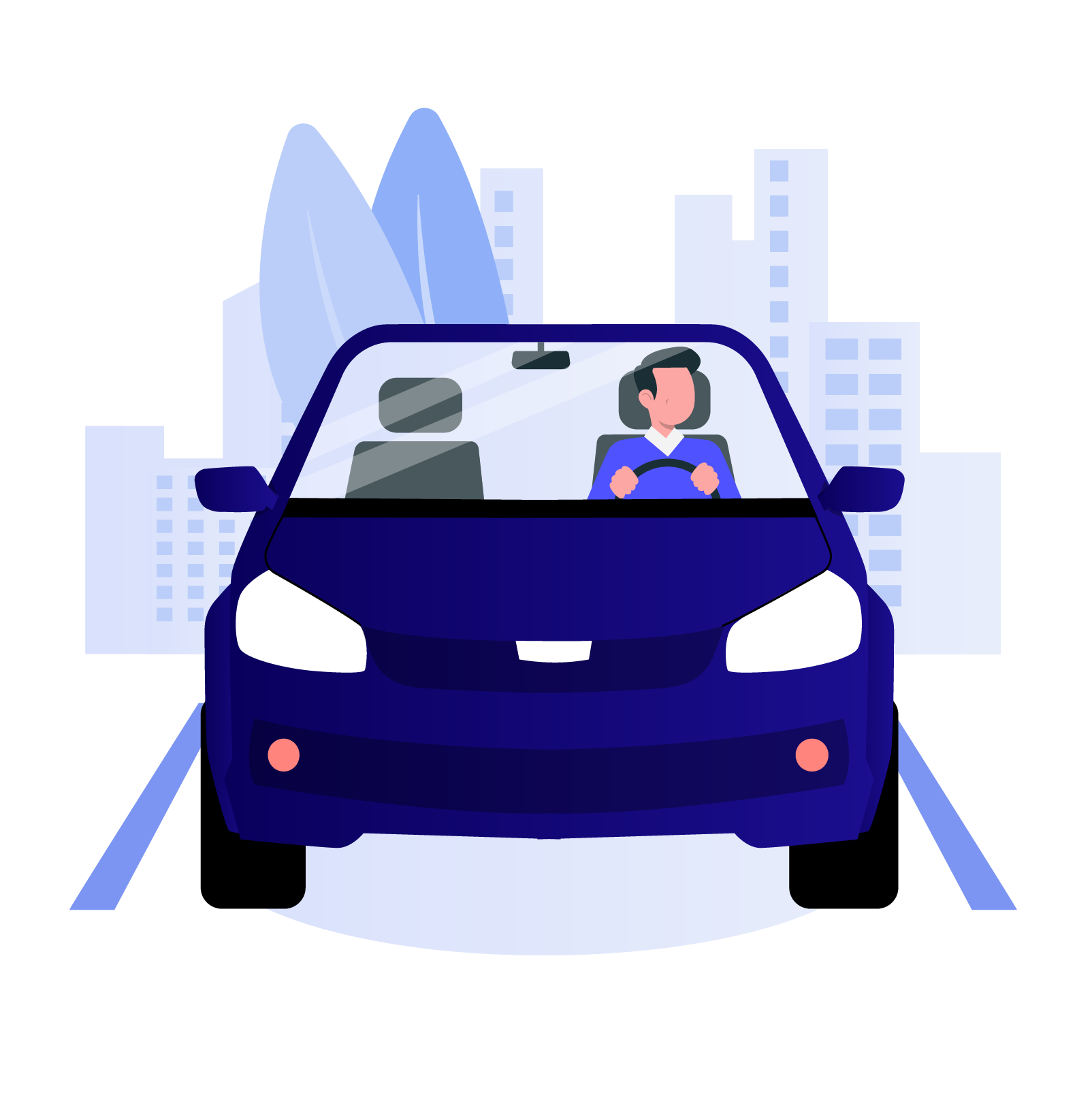 Ilustración de auto Fastline