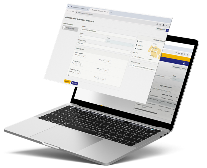 Panel Fastadmin para trazabilidad